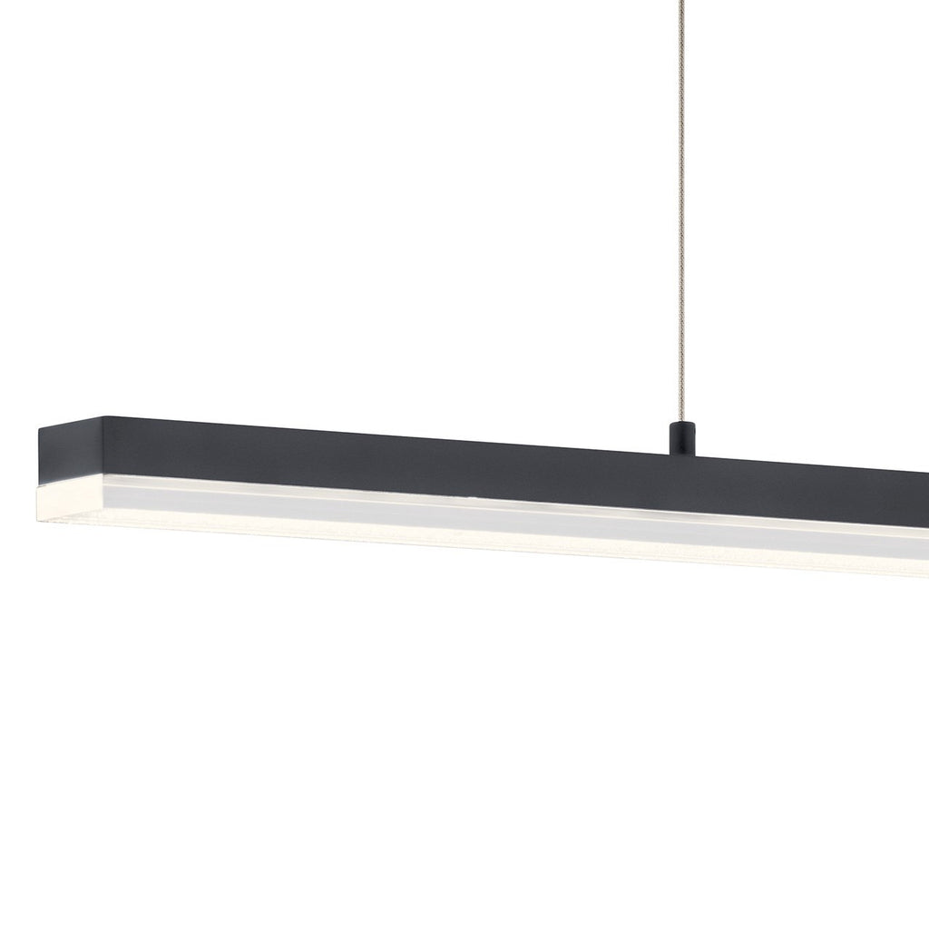 KICHLER 83593MBK Gorve Led 3000K 39.25" Linear Chandelier Matte Black