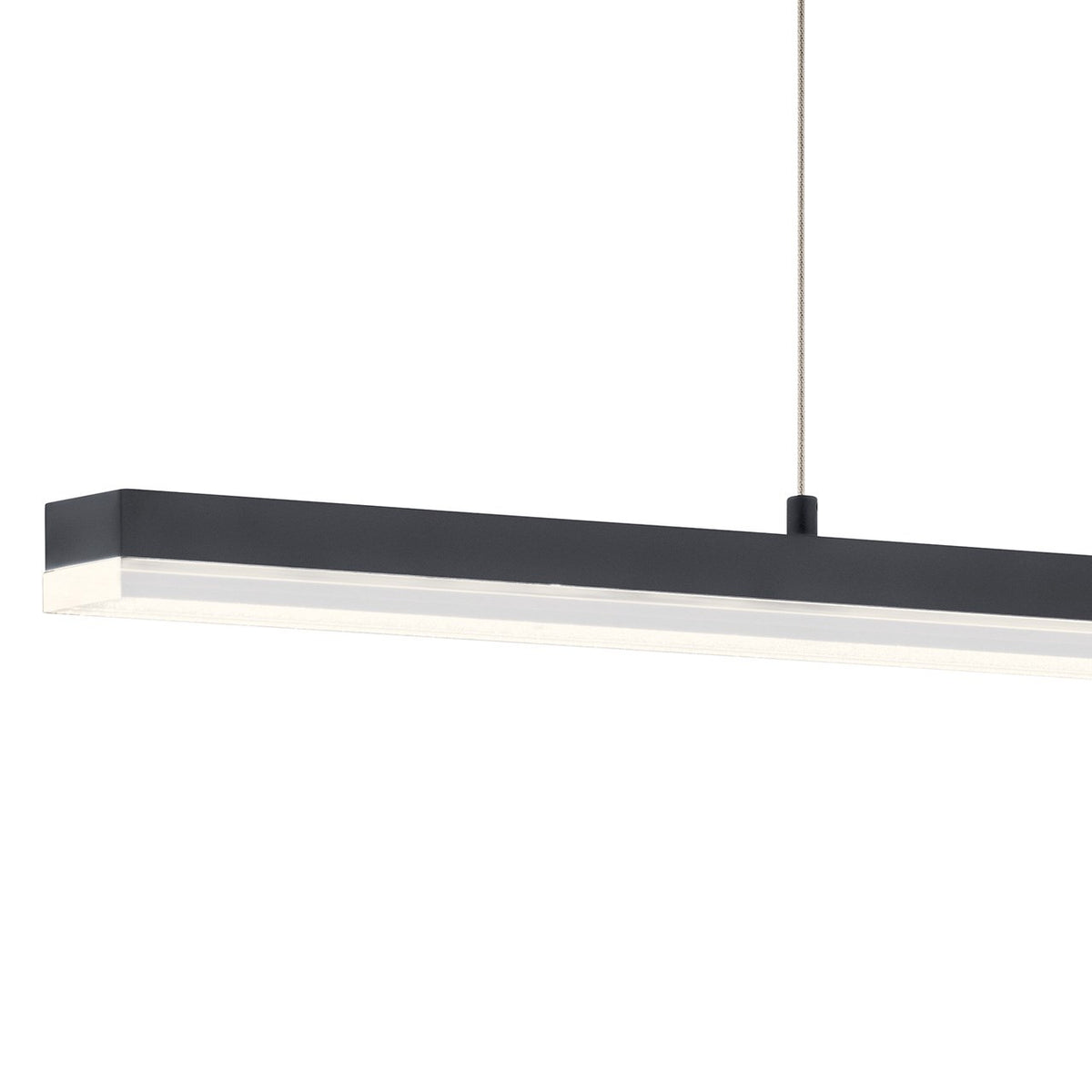 KICHLER 83593MBK Gorve Led 3000K 39.25" Linear Chandelier Matte Black