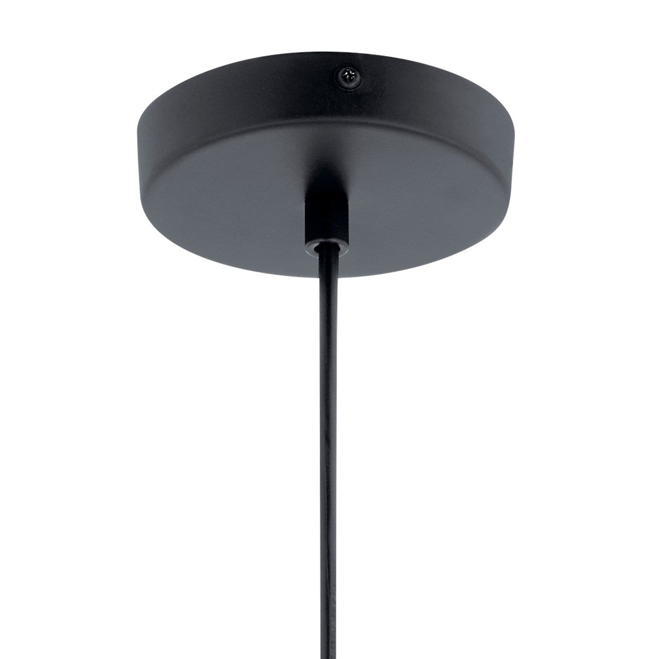 KICHLER 83854MBKWH Moonlit Led 3000K 7.75" Pendant Matte Black With White Glass