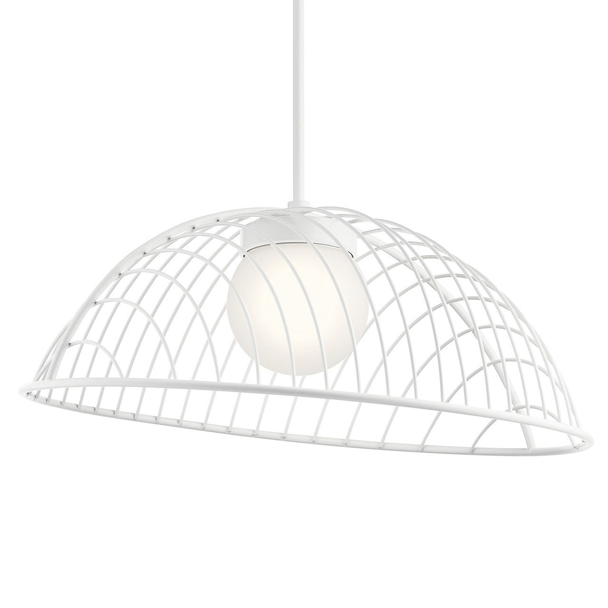 KICHLER 84095WH Clevo Led Pendant White