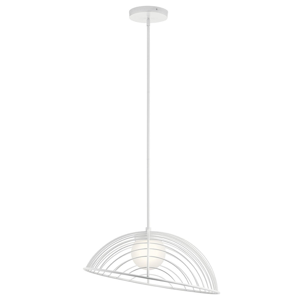 KICHLER 84095WH Clevo Led Pendant White