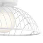 KICHLER 84096WH Clevo Led Semi Flush Mount White