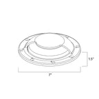 KICHLER 16094CBR Vlo In-Ground Four-Way Accessory Top Centennial Brass