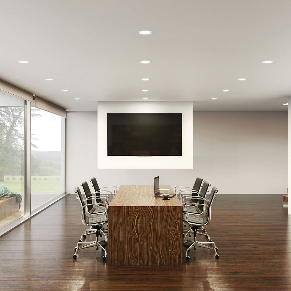 KICHLER DLRC04S3090WHT Direct-To-Ceiling 4 Inch Square Recessed 30K Led Downlight In White