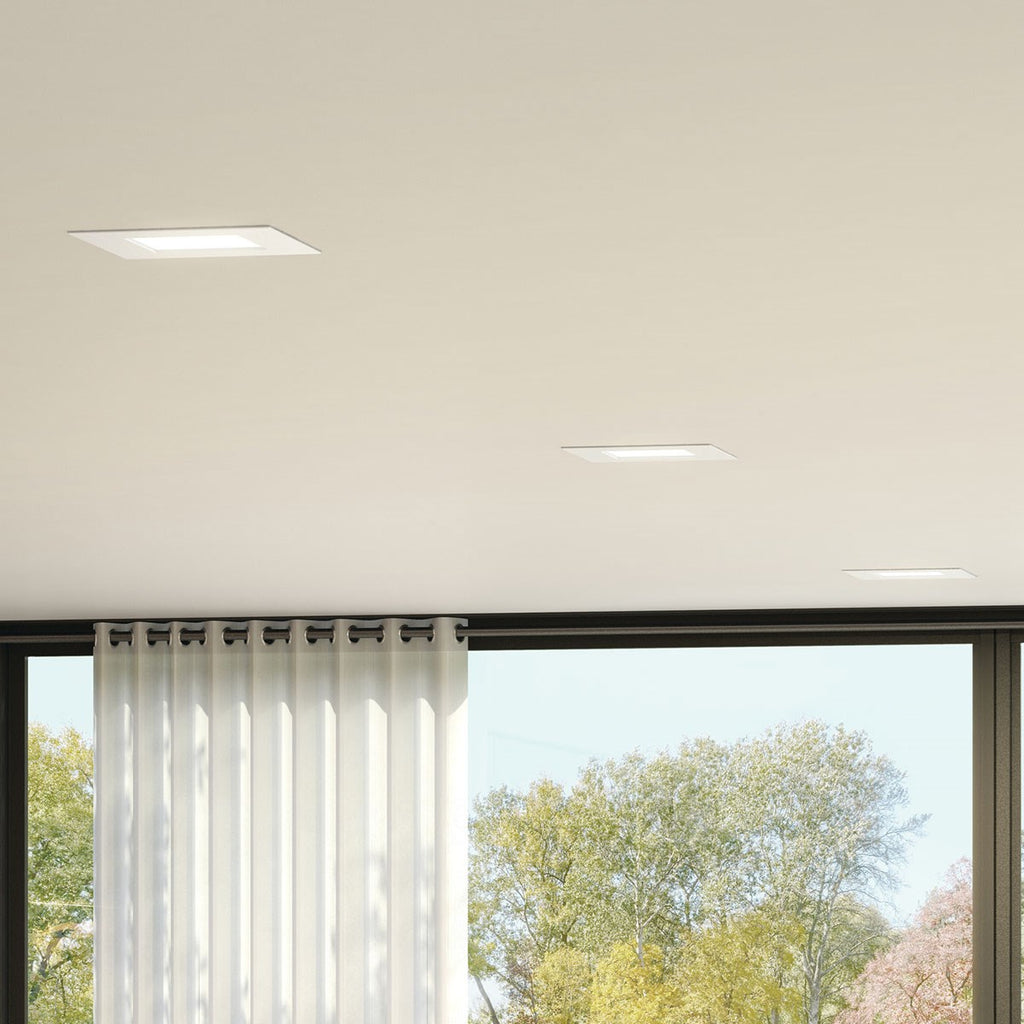 KICHLER DLRC06S3090WHT Direct-To-Ceiling 6 Inch Square Recessed 30K Led Downlight In White
