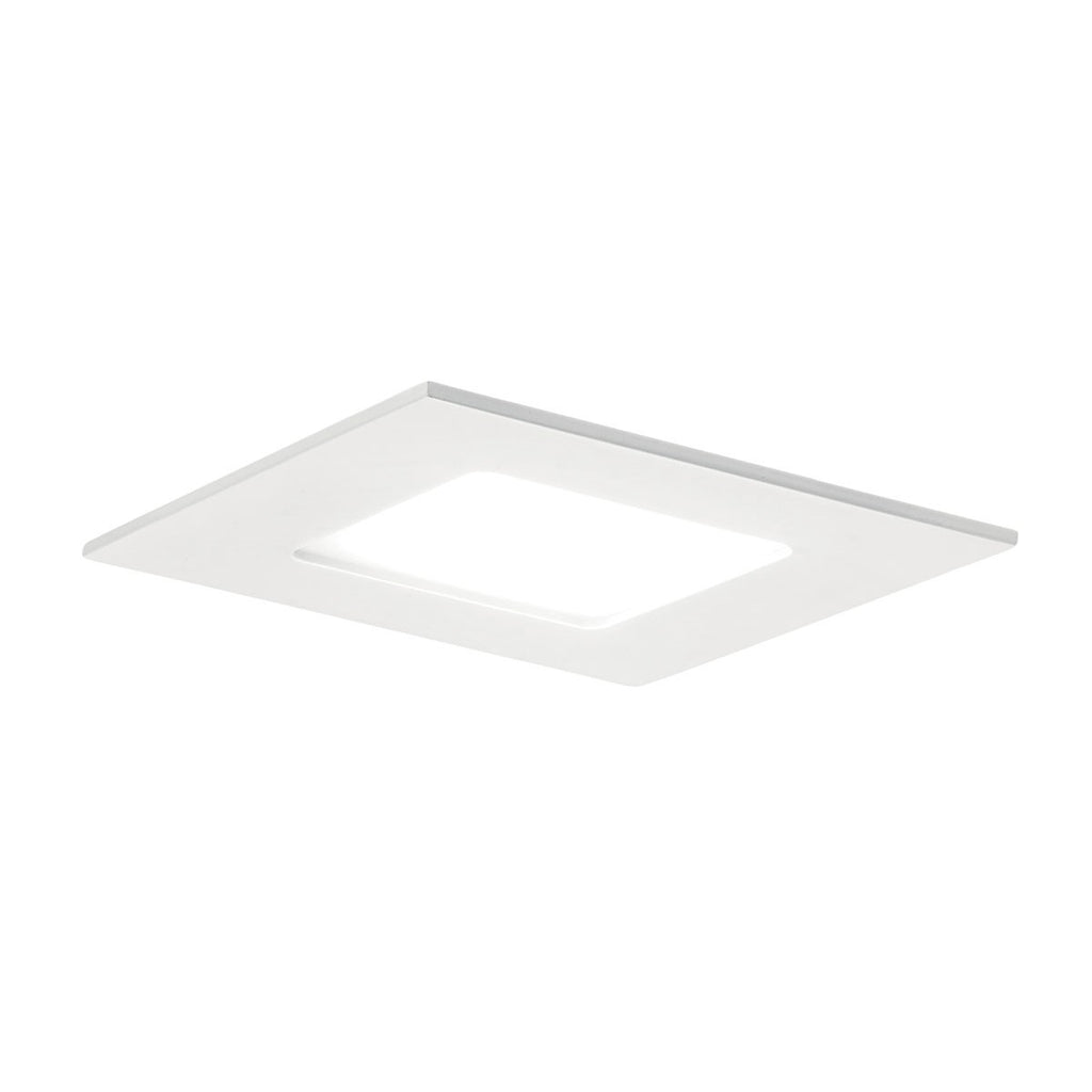 KICHLER DLSL04S3090WHT Direct-To-Ceiling 4 Inch Square Slim 30K Led Downlight In White