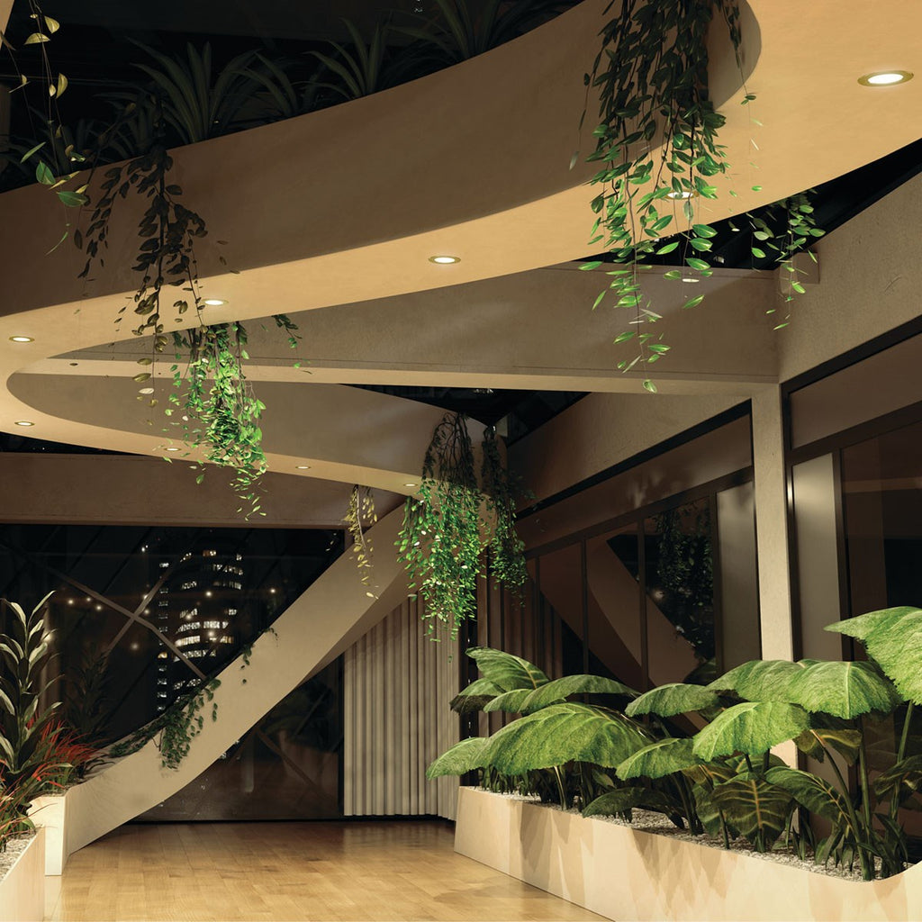 KICHLER DLTSL04RNBR Direct-To-Ceiling Slim Decorative Trim 4 Inch Round Natural Brass