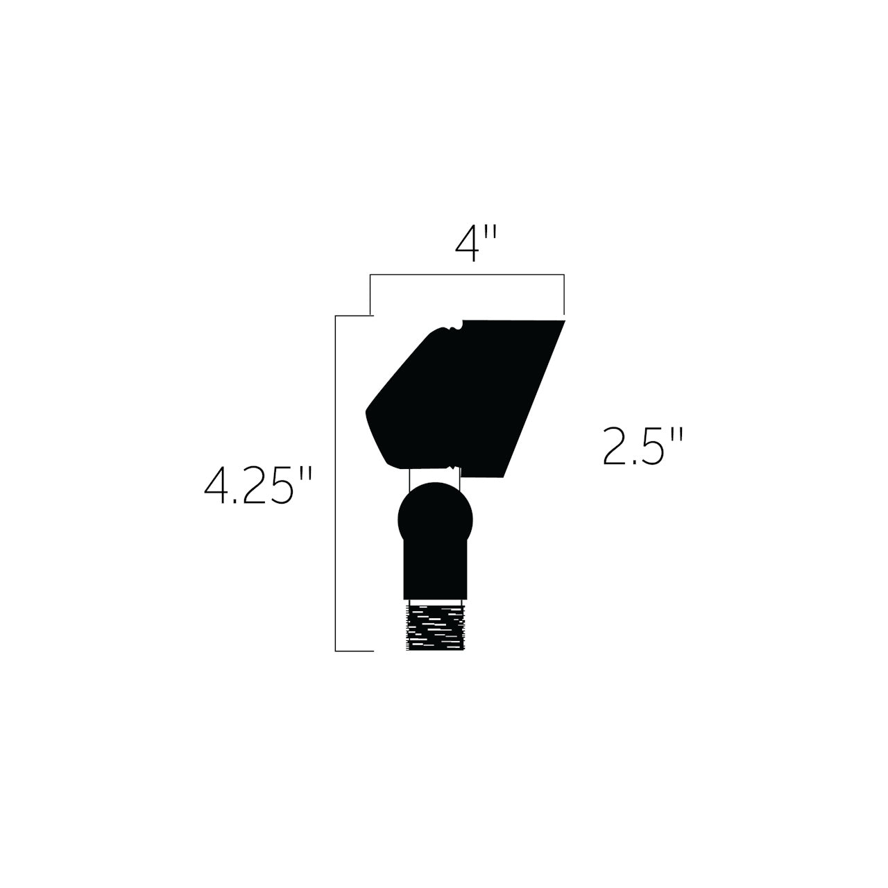 KICHLER 15476BKT 12V Mini Wall Wash Textured Black