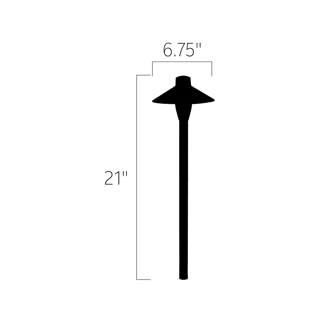 KICHLER 15478AZT 12V 6.75" Path Light Textured Architectural Bronze