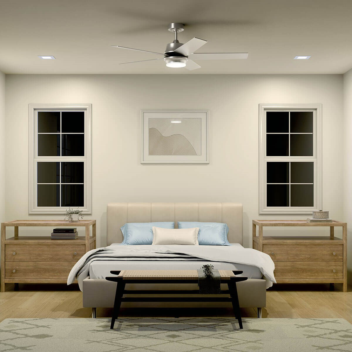 KICHLER 300059BSS Maeve Led 52" Ceiling Fanbrushed Stainless Steel