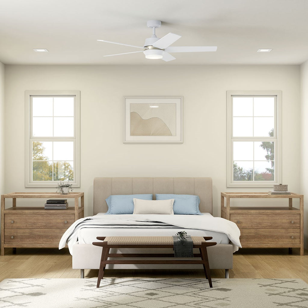 KICHLER 300059MWH Maeve Led 52" Ceiling Fanmatte White