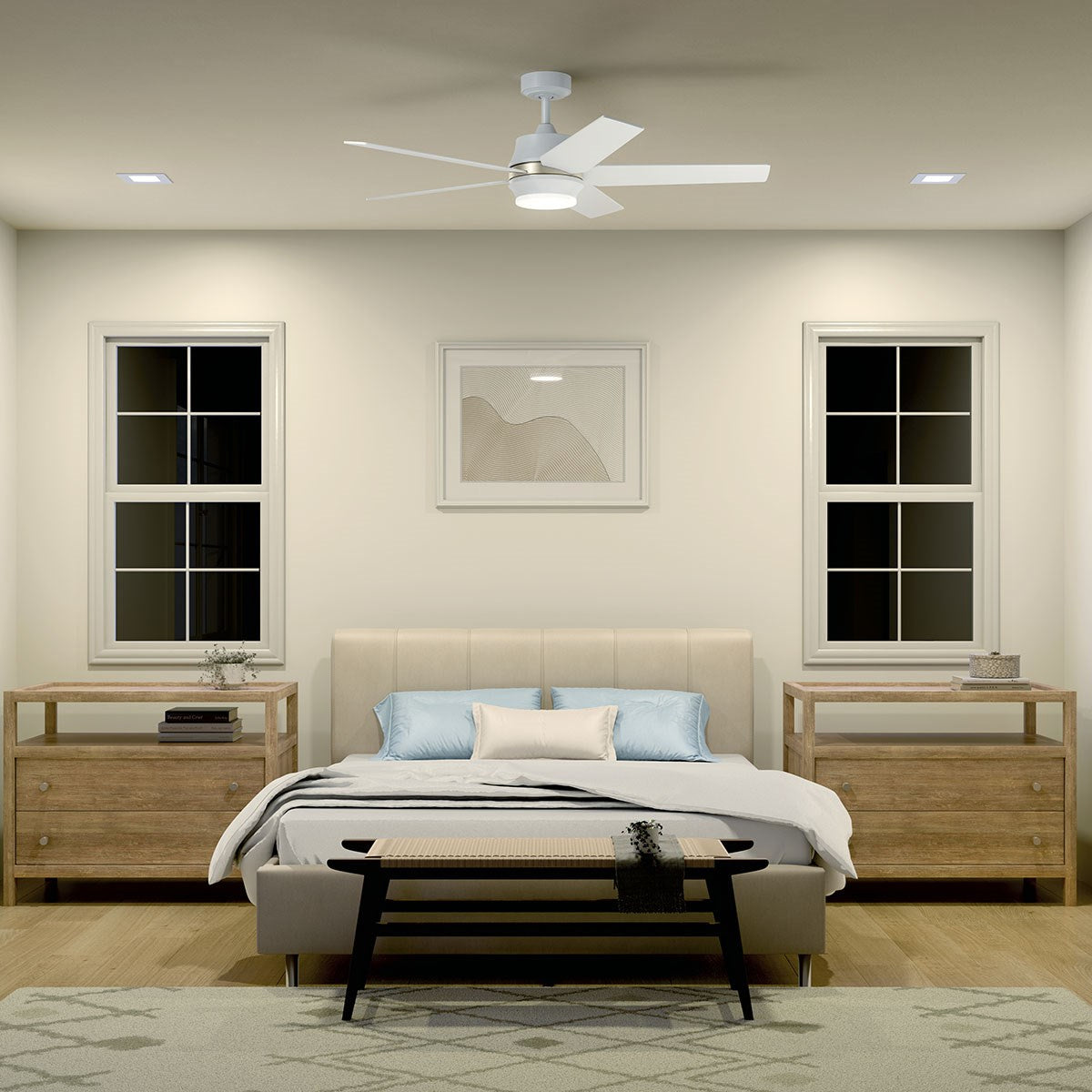 KICHLER 300059MWH Maeve Led 52" Ceiling Fanmatte White