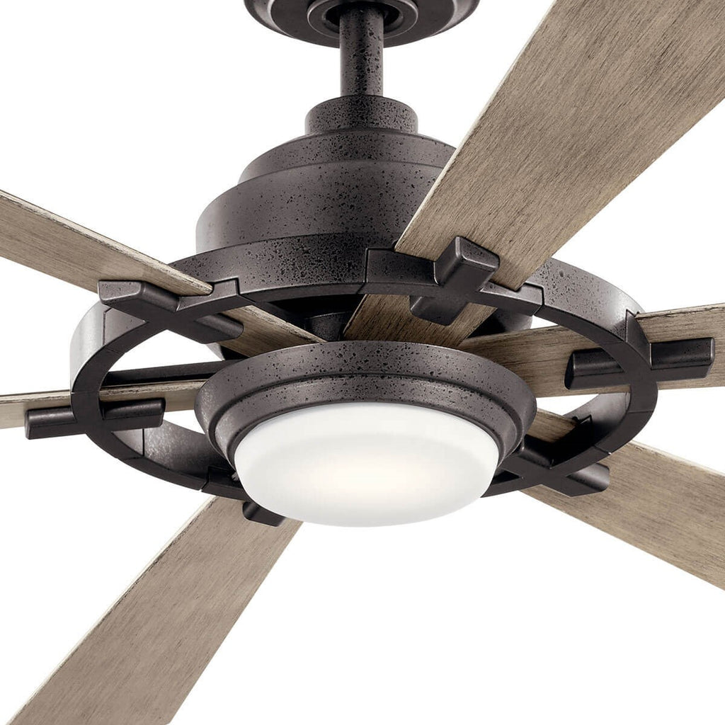 KICHLER 300241AVI Iras Led 52" Ceiling Fan Anvil Iron