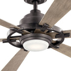KICHLER 300241AVI Iras Led 52" Ceiling Fan Anvil Iron