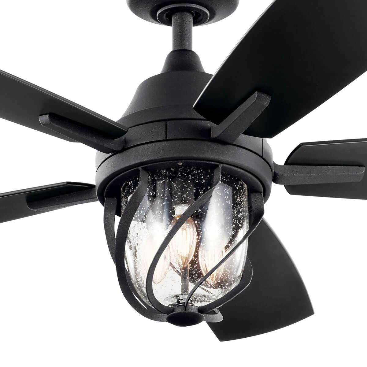 KICHLER 310073DBK Lydra LED 52" Ceiling Fan Distressed Black