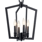 KICHLER 43498BK Abbotswell 19 Inch 4 Light Pendant In Black