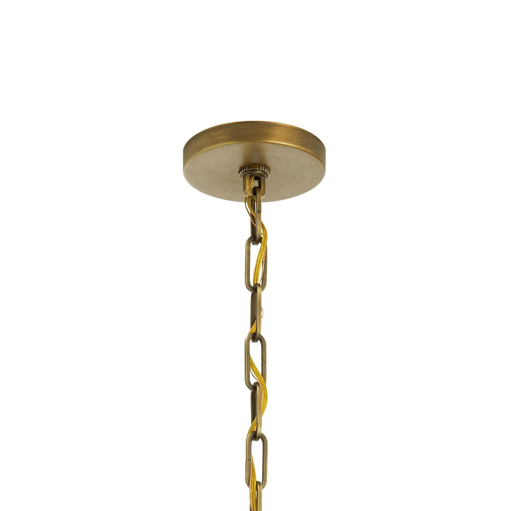 KICHLER 43498NBR Abbotswell 19 Inch 4 Light Pendant In Natural Brass