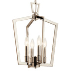 KICHLER 43498PN Abbotswell 19 Inch 4 Light Pendant In Polished Nickel