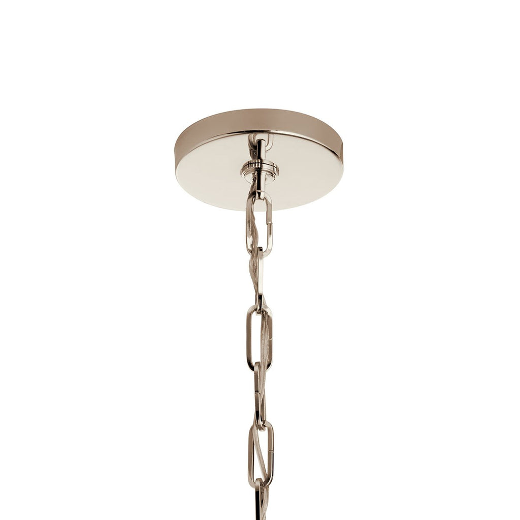 KICHLER 43498PN Abbotswell 19 Inch 4 Light Pendant In Polished Nickel