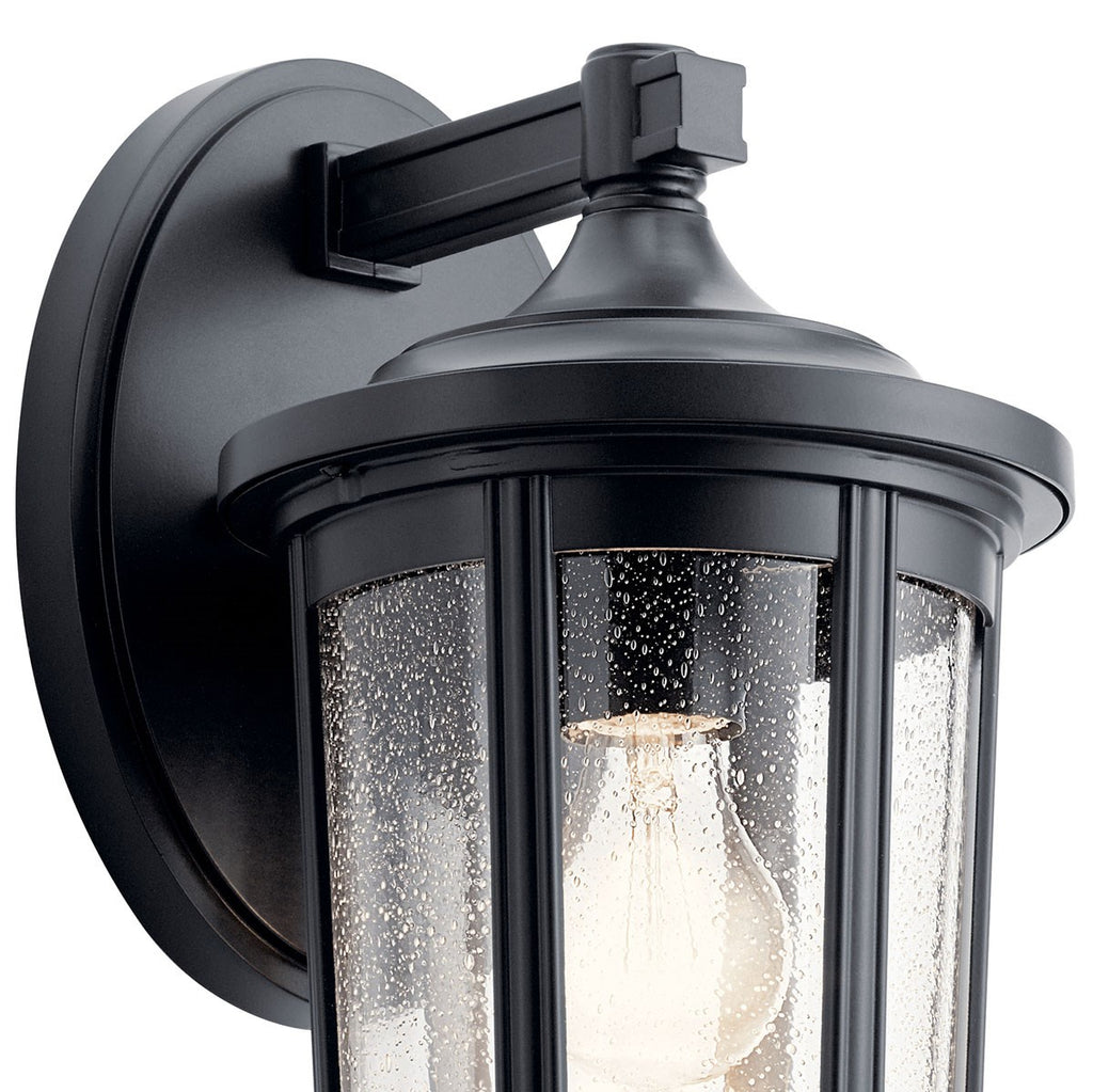 KICHLER 49893BK Fairfield 14.5 Inch 1 Light Wall Light In Black