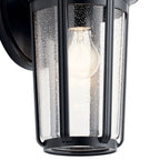 KICHLER 49893BK Fairfield 14.5 Inch 1 Light Wall Light In Black
