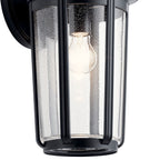 KICHLER 49894BK Fairfield 17.25 Inch 1 Light Wall Light In Black