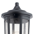 KICHLER 49895BK Fairfield 19.25 Inch 1 Light Post Light In Black