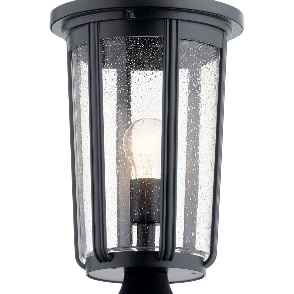 KICHLER 49895BK Fairfield 19.25 Inch 1 Light Post Light In Black