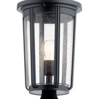 KICHLER 49895BK Fairfield 19.25 Inch 1 Light Post Light In Black