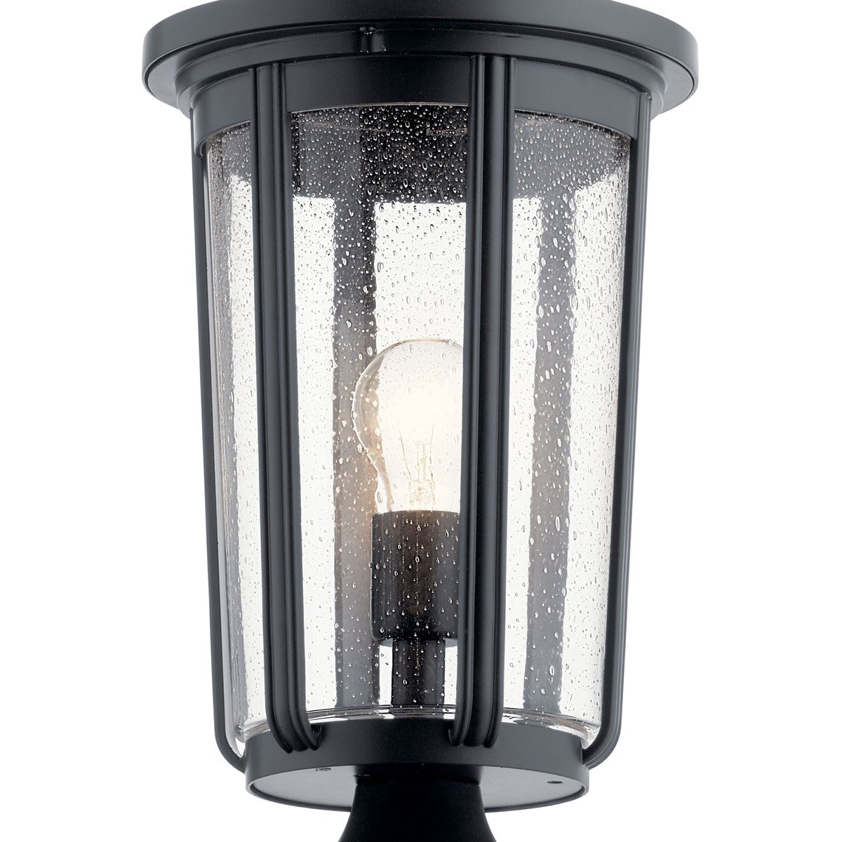 KICHLER 49895BK Fairfield 19.25 Inch 1 Light Post Light In Black