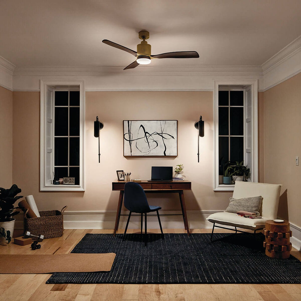 KICHLER 52165BK Trentino 1 Light Wall Sconce Black