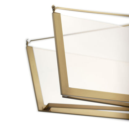 KICHLER 52293CGLED Calters Led Linear Chandelier Champagne Gold