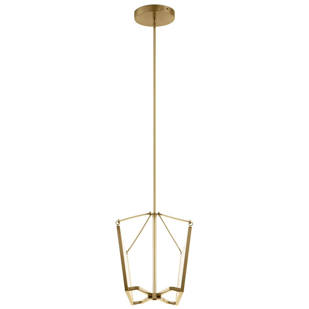 KICHLER 52293CGLED Calters Led Linear Chandelier Champagne Gold
