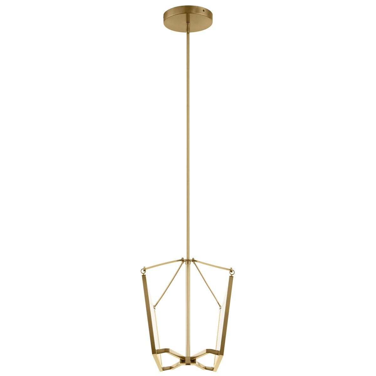 KICHLER 52293CGLED Calters Led Linear Chandelier Champagne Gold