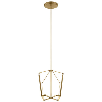 KICHLER 52293CGLED Calters Led Linear Chandelier Champagne Gold