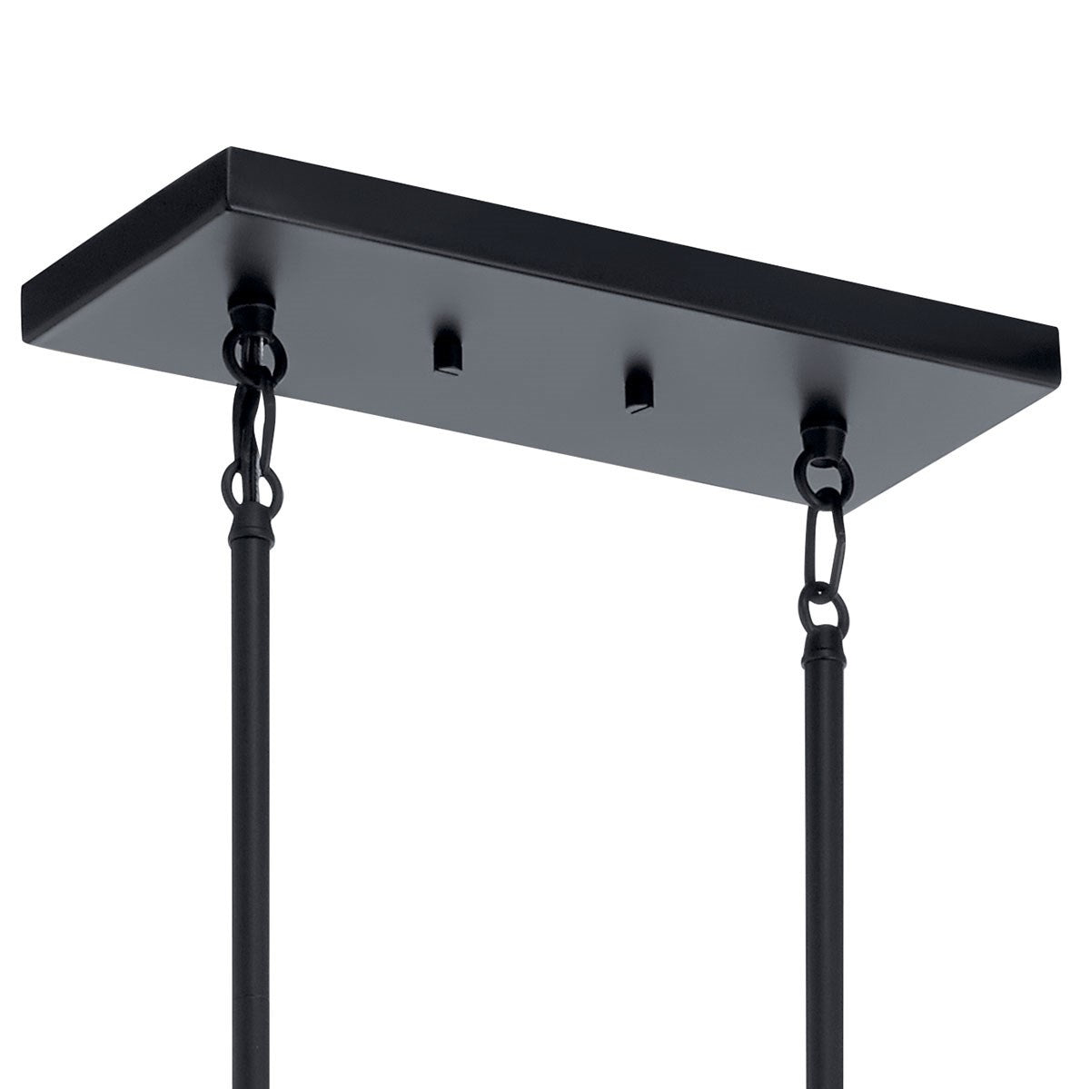 KICHLER 52350BK Armand 42.75 Inch 12 Light Linear Chandelier In Black And Bronze Finish