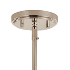 KICHLER 52377PN Everett 22.5 Inch 3 Light Round Chandelier with Clear Glass in Polished Nickel