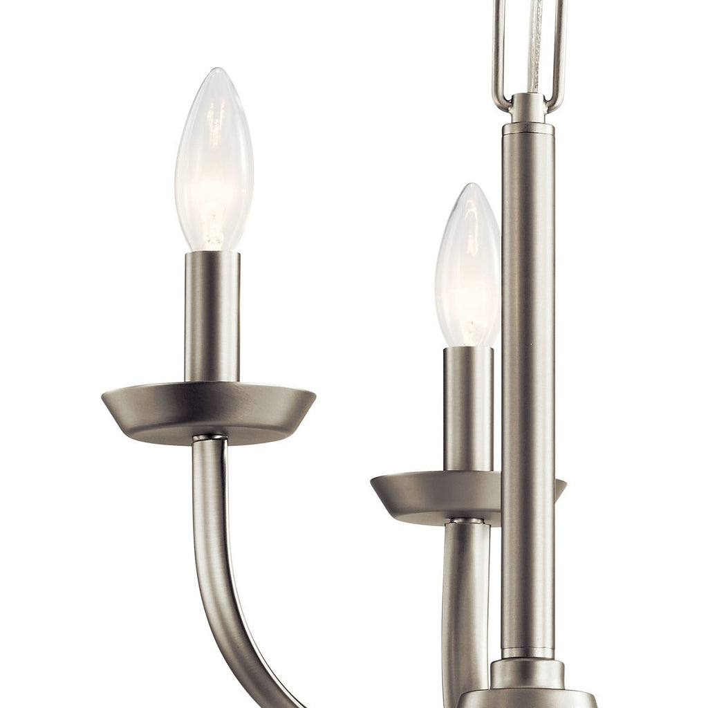KICHLER 52383NI Kennewick 3 Light Chandelier Brushed Nickel