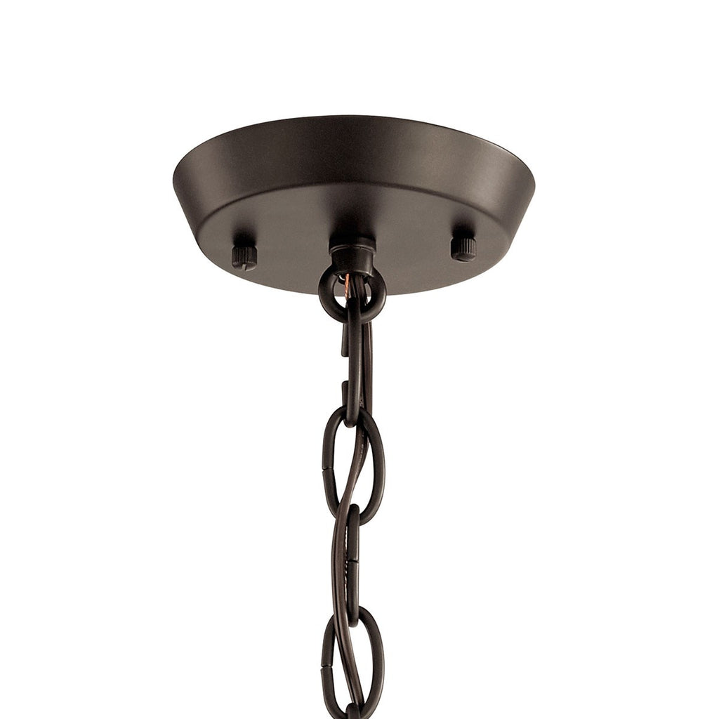 KICHLER 52383OZ Kennewick 3 Light Chandelier Olde Bronze