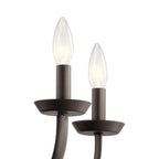 KICHLER 52385OZ Kennewick 5 Light Chandelier Olde Bronze