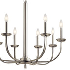KICHLER 52388NI Kennewick 9 Light Chandelier Brushed Nickel
