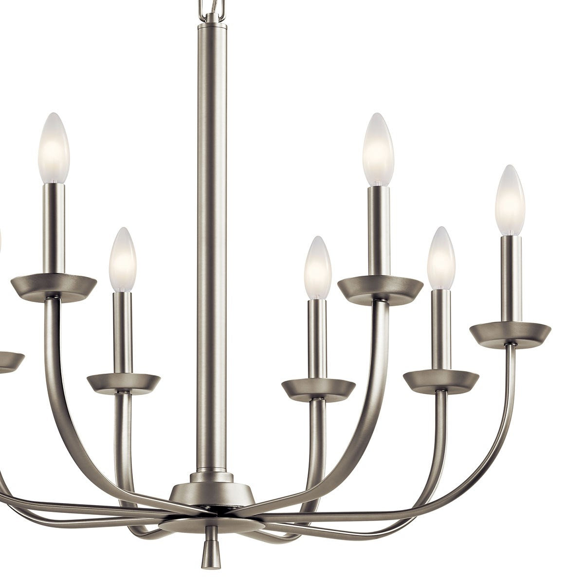 KICHLER 52388NI Kennewick 9 Light Chandelier Brushed Nickel