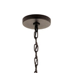 KICHLER 52393OZ Ritson 3 Light Inverted Pendant with Satin Etched Glass Olde Bronze