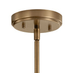 KICHLER 52397WBR Aivian 23" 3 Light Chandelier with Clear Glass Weathered Brass