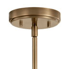 KICHLER 52398WBR Aivian 30" 5 Light Chandelier with Clear Glass Weathered Brass