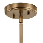 KICHLER 52399WBR Aivian 5" 1 Light Mini Pendant with Clear Glass Weathered Brass