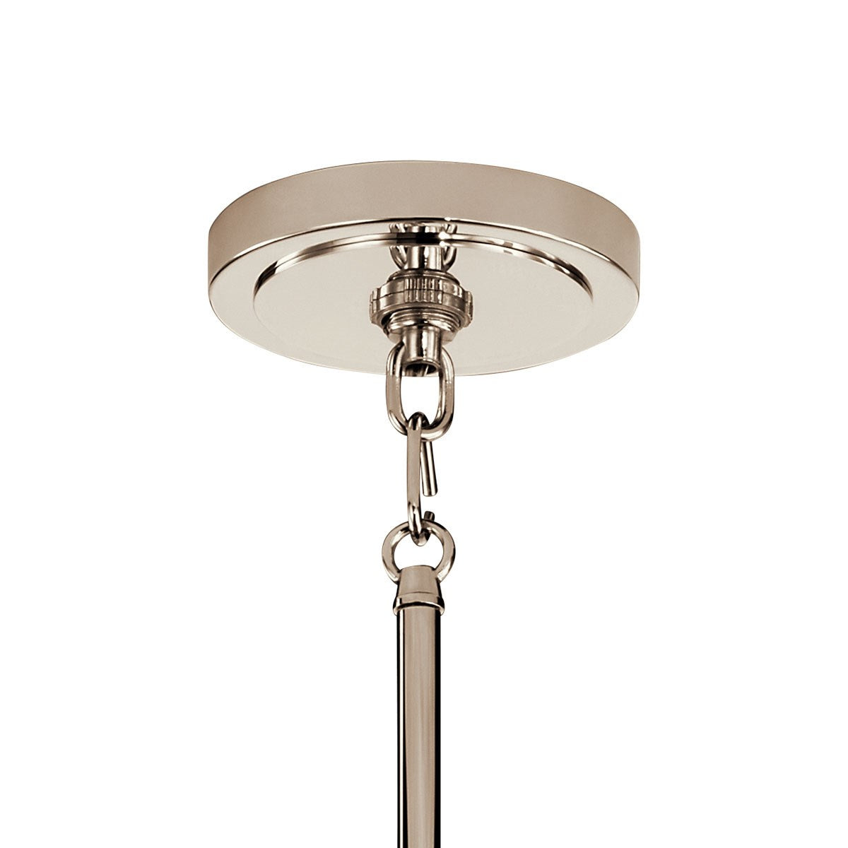 KICHLER 52405PN Eastmont 1 Light Mini Pendant With Clear Glass Polished Nickel