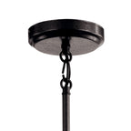 KICHLER 52407WZC Marrus 4 Light Chandelier Weathered Zinc and Anvil Iron
