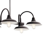 KICHLER 52408WZC Marrus Six Light Linear Chandelier Weathered Zinc