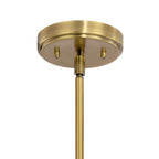 KICHLER 52410BNB Kimrose 3 Light Chandelier With Clear Fluted Glass In Brushed Natural Brass